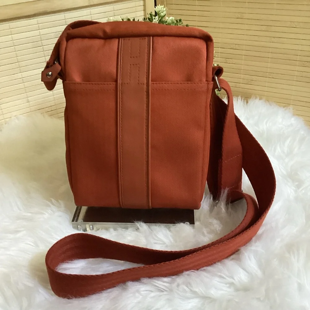 Hermes Acapulco Toile Chevron Shoulder Bag